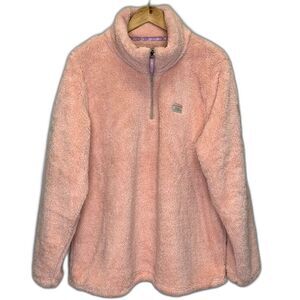 Simply‎ Southern Simply Classic Pink Fleece Quarter Zip Pullover XXL